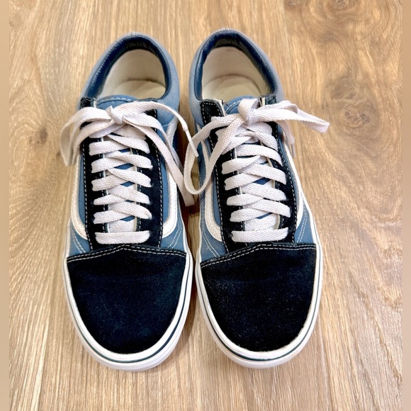 Vans Old Skool Shoe - Navy - Size M6.5/W8 EUC - Picture 3 of 5